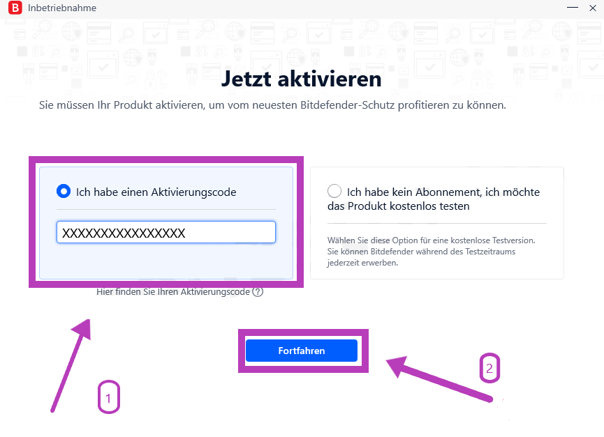 Bitdefender Installation Lizenzguru